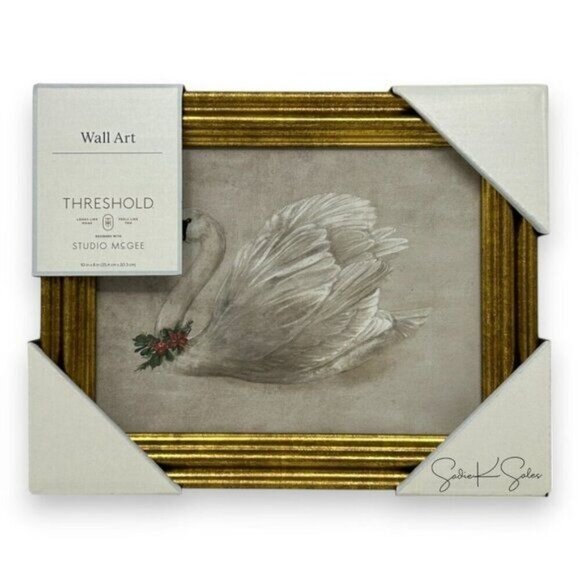 Threshold Studio McGee 10x8 Swan Framed Wall Art - Target Christmas 2024 - Picture 4 of 5